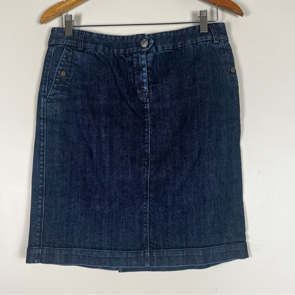 J. Crew Dark Blue Denim Mini Skirt